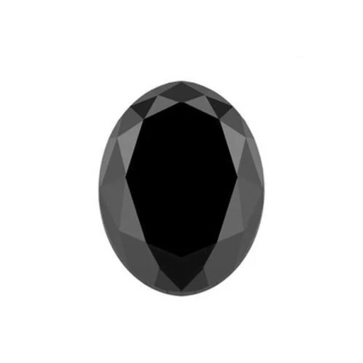 Loose Moissanite Jet Black Clean Oval Cut 11.00 x 9.00 MM