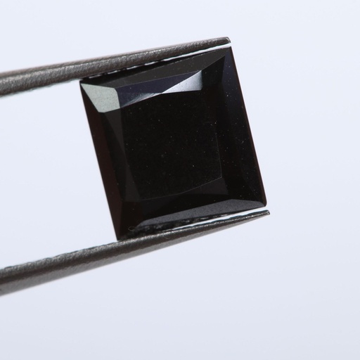 Loose Moissanite Jet Black Clean Princess Cut 7.00 MM