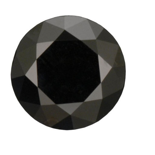 Loose Moissanite Jet Black Clean Round Cut 8.25 MM