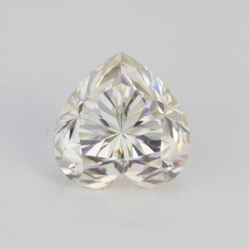 Loose Moissanite Off White Clean Heart Cut 8.00 MM